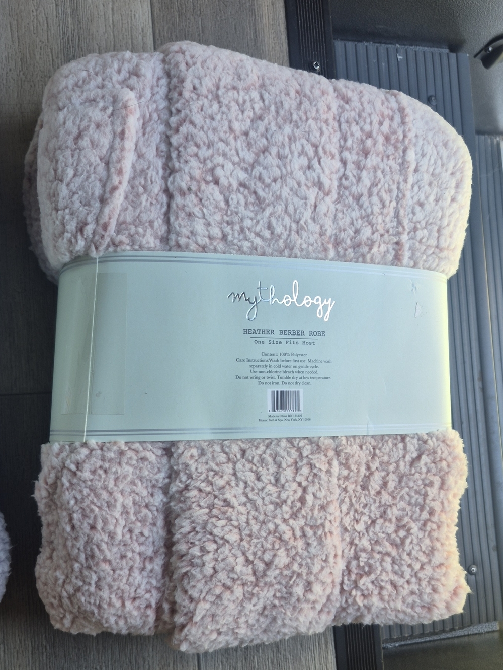 1 Heather Berber Robe - Plush Throw Robe One Size - Picture 8 of 10